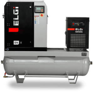 ELGi electric lubricated screw air compressor for rent