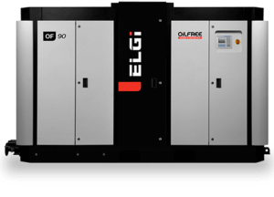 ELGi Electric oil free screw air compressor for rent